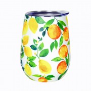 Wine Tumbler | Amalfi Citrus | Stainless Steel